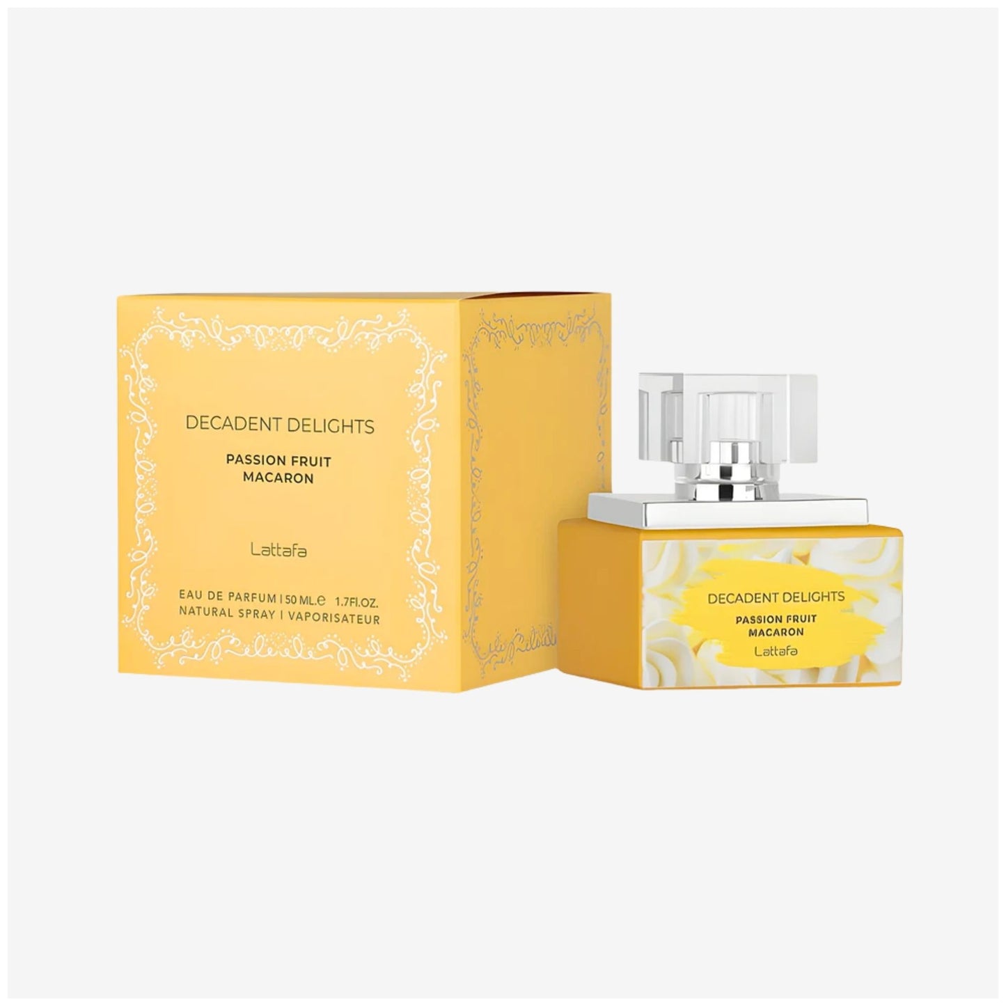 LATTAFA DECADENT DELIGHTS MACARON PASSION FRUIT EDP U 1.7OZ