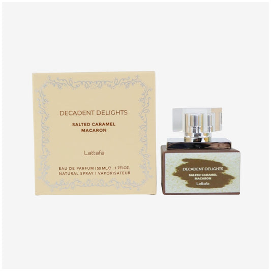 LATTAFA DECADENT DELIGHTS MACARON SALTED CARAMEL EDP U 1.7OZ