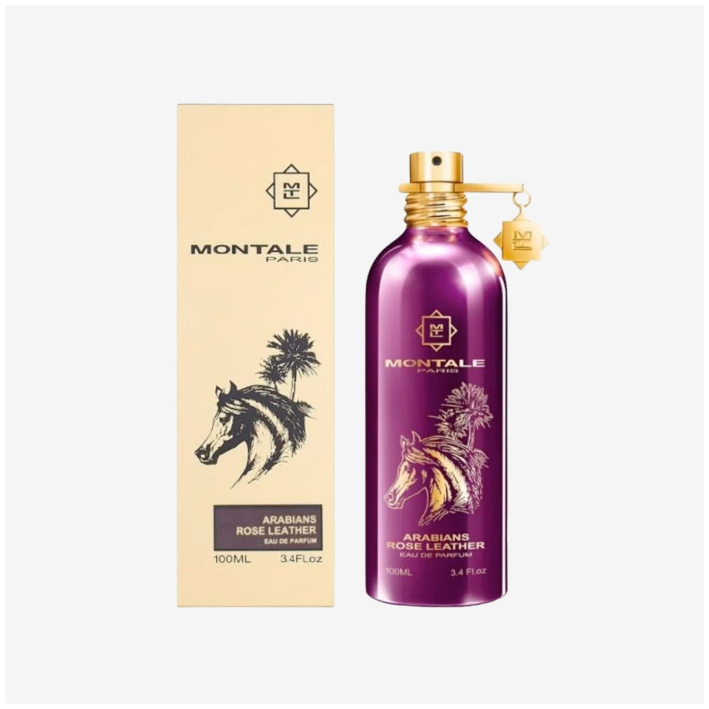 MONTALE ARABIANS ROSE LEATHER EDP 3.4oz